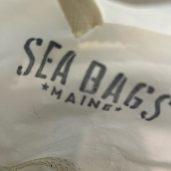 Nautical White and Blue Tote Bag - Picture 4 of 4